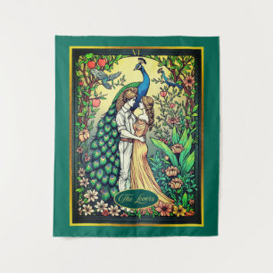 Tapete De Parede Carta de Tarô Art Nouveau, Os Amantes