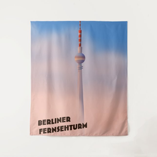 Tapete De Parede Cartaz da Torre de TV de Berlim (Frente)