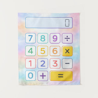 Tapete De Parede Cartaz de Calculadora de Matemática Fofa para Cria