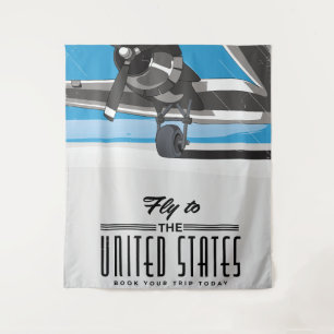 Tapete De Parede Cartaz de viagem para os Estados Unidos