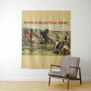 Tapete De Parede Cartaz do Cavaleiro do Oeste Selvagem de Buffalo B
