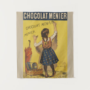 Tapete De Parede Cartaz Francês Vintage Chocolat Menier Arte Bouiss