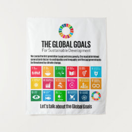 Tapete De Parede Cartaz Metas de Sustentabilidade Presente Moderno 