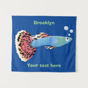 Tapete De Parede Cartografia de peixe tropical de rico bonito