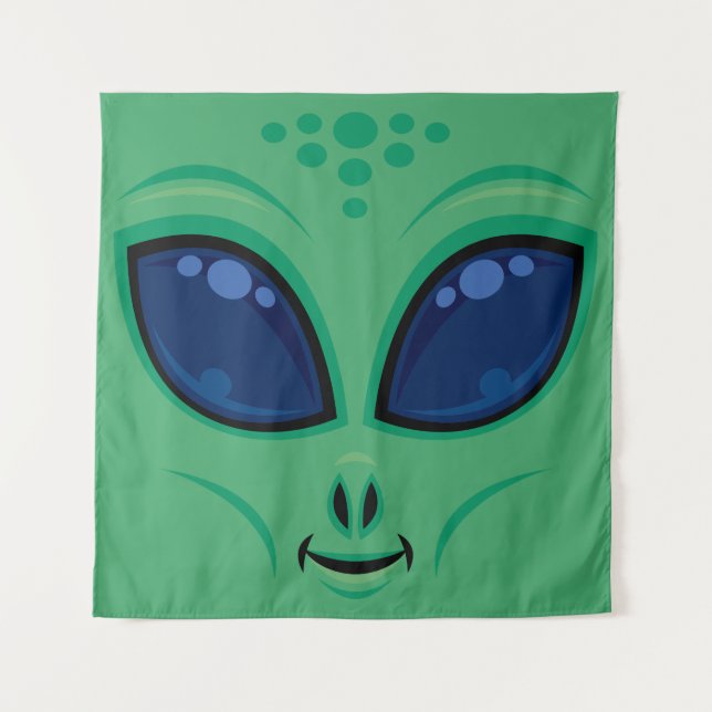 Tapete De Parede Cartoon Alienígena Amigável (Frente)