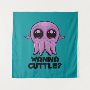 Tapete De Parede Cartoon Cuttlefish