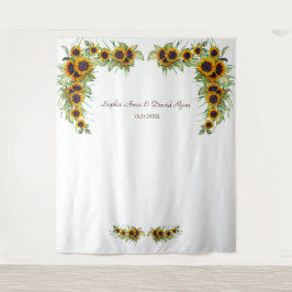 Tapete De Parede Casal de Girassóis Românticos em Madeira para Foto