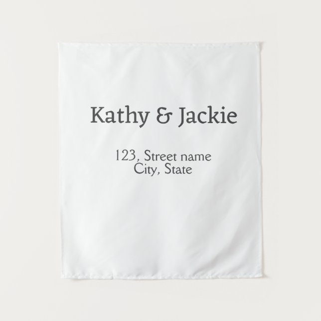 Tapete De Parede Casal preto e branco nome endereço cidade estado s (Frente)