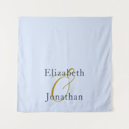 Tapete De Parede Casamento Azul Opulente