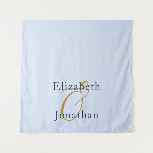 Tapete De Parede Casamento Azul Opulente (Frente)