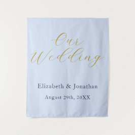 Tapete De Parede Casamento Azul Opulente