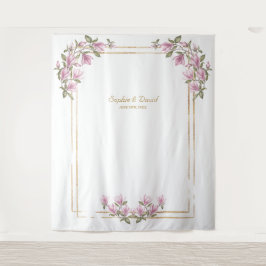 Tapete De Parede Casamento de Cabine de Foto de Florada de Magnólia