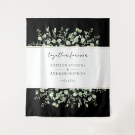 Tapete De Parede Casamento de Eucalipto Preto Juntos Para Sempre