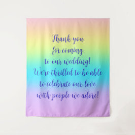 Tapete De Parede Casamento de Gradiente Grande Pastel Rainbow