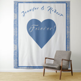 Tapete De Parede Casamento de Mármore Azul e Cinza