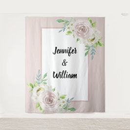 Tapete De Parede Casamento de Rosa Watercolor Rosa Floral Suave de 