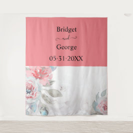 Tapete De Parede casamento do apricot abstrato peony rosa