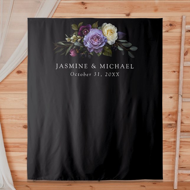 Tapete De Parede Casamento Floral Moody Gothic (Criador carregado)