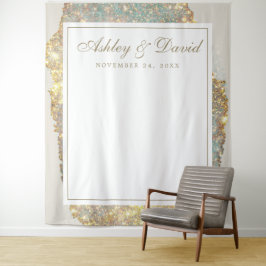 Tapete De Parede Casamento Iridescente Holográfico Moderno com Glit