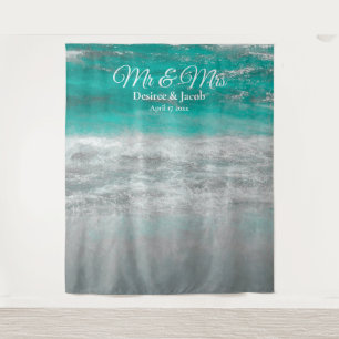 Tapete De Parede Casamento na Praia Turquesa Tropical Fotografia Oc