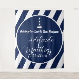 Tapete De Parede Casamento Náutico Náutico Elegante - Marinho Azul,