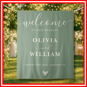 Tapete De Parede Casamento Verde Salgueiro Placa de Boas-Vindas