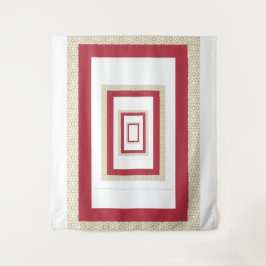 Tapete De Parede Casamento Vermelho da Fronteira Geométrica Islâmic