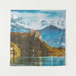 Tapete De Parede Castelo Bled: Esloveno Cliff Overlook.