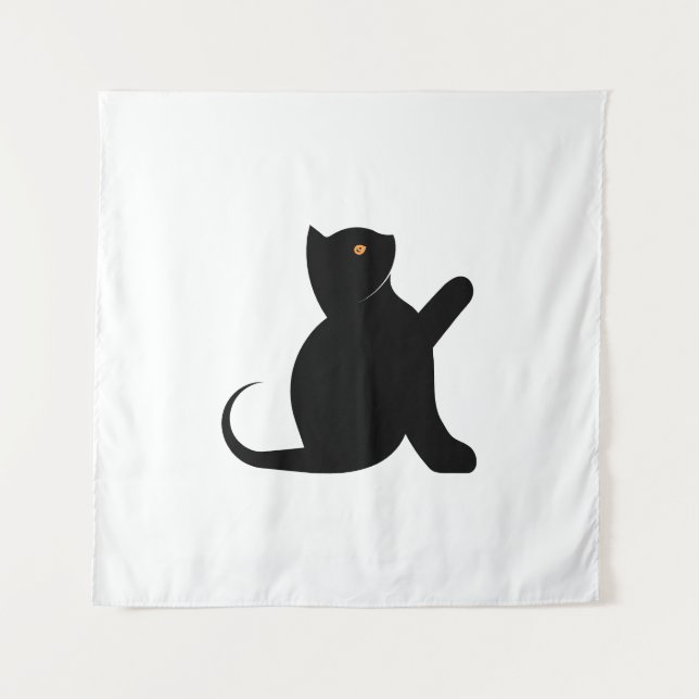 Tapete De Parede Cat Say Hello (Frente)