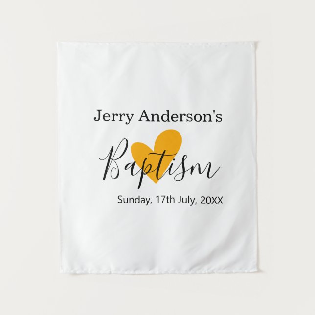 Tapete De Parede Catholic baptism kids modern simple QR minimal (Frente)