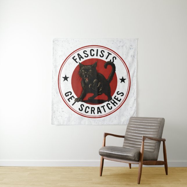 Tapete De Parede Cats Against Fascists (In Situ)