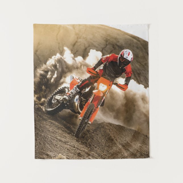 Tapete De Parede Cavaleiro Motocross (Frente)