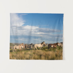 Tapete De Parede Cavalos Selvagens no Parque Nacional Theodore Roos
