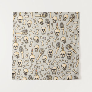 Tapete De Parede Caveira, esqueleto e estrutura óssea sem soldadur