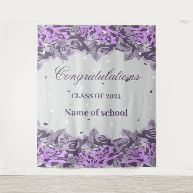 Tapete De Parede Celebração da festa de formatura 2024 (Frente)