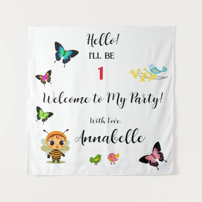 Tapete De Parede Celebração de Crianças de Festa de Jardim (Frente)