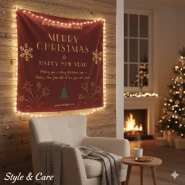 Tapete De Parede Celebração de Natal e Ano Novo Parede Aconchegante