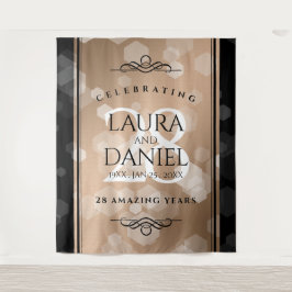 Tapete De Parede Celebração do Aniversário do Casamento Linen 28