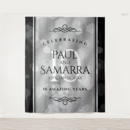 Tapete De Parede Celebração Elegante de 10º Aniversário de Casament