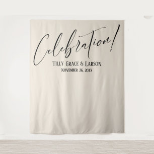 Tapete De Parede Celebração Elegante Simples! Cream no Plano de Fun