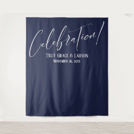 Tapete De Parede Celebração Simples e Elegante! Fundo de Foto Azul-