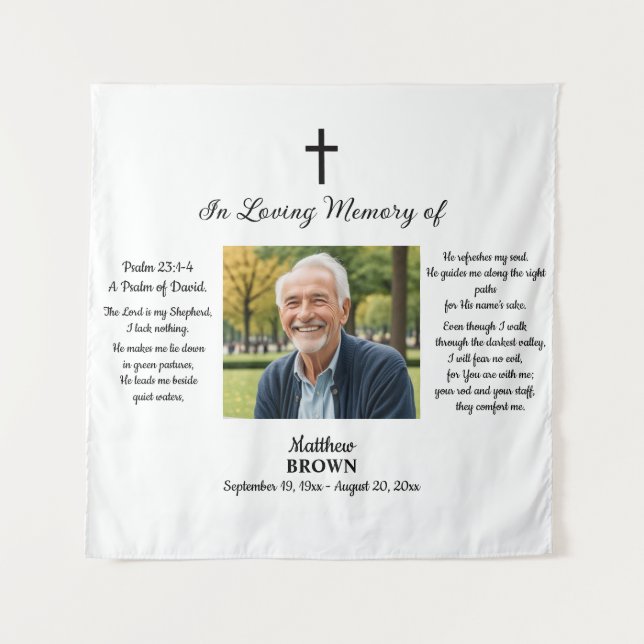 Tapete De Parede Celebration Of Life 1 Photo Bible Verse (Frente)