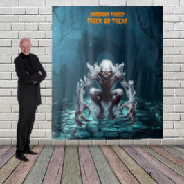 Tapete De Parede Cemitério assustador de Halloween e Ghoul