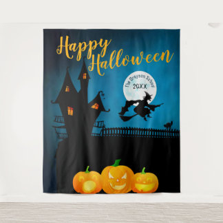 Tapete De Parede Cena Assustadora de Feliz Halloween | Fundo de Cen