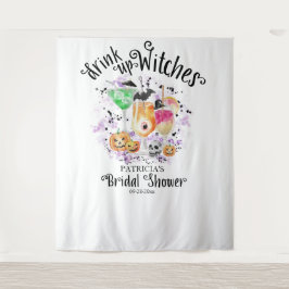 Tapete De Parede Cena de Casamento de Bruxas no Halloween