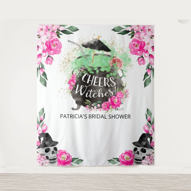 Tapete De Parede Cena de Fundo para Chá de Panela das Bruxas no Hal (Frente)