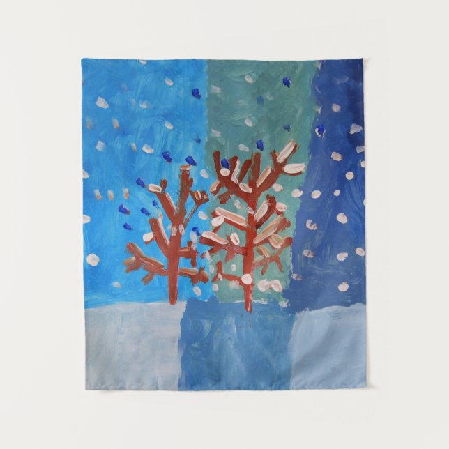 Tapete De Parede Cena de inverno (Frente)