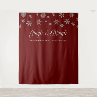 Tapete De Parede Cena de Jantar e Mingle de Natal Fundo