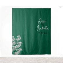 Cenário de Casamento Verde