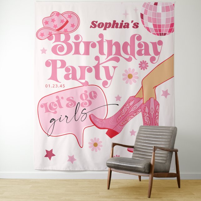 Tapete De Parede Cenário de festa de despedida de solteira Last Dis (In Situ)